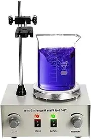 100-2400RPM Electric Overhead Stirrer, 1000mL Magnetic Stirrer Hot Plate with LED Display, Max 100℃ Lab Hotplate Stirrer for Scientific Research, School Teaching