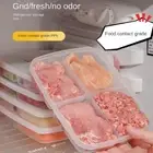 Portable Sub-Packed Meat Compartment Box Refrigerator Freezer Organizer