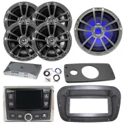 JBL Marine Radio,ANT, Amp,Kit, LED Sub, 4x 6.5" 225W Speaker,Spa Bezel, Adapter