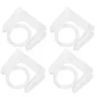 4 Pcs Rotating Hook Bracket Curtain Rod Holders Pole Wall Brackets