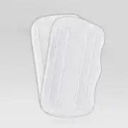 2 Pcs Scrub Mop Pads Flat Replacement Fabric Mopping Cleaning Cloth