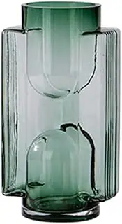 Vases for Decor Unique Glass Flower Vase, Elegant Vases for Flower, Decorative Vase for Home Decor Office Place Settings Vase Table Centerpieces (Size : 25cm)