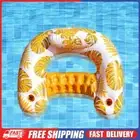 Tropical Leaves Pool Floaties with Cup Holders Floating Pool Chair
