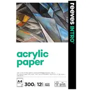 Reeves Intro A4 Acrylic Pad 300gsm 12 Sheets