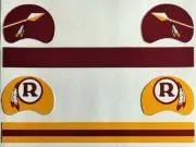 Washington Redskins Vintage Custom Gumball Mini Helmet Early Years Decals