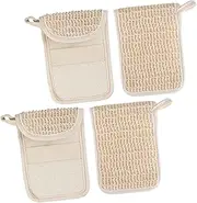 BUGUUYO 2pcs Quick Drying Exfoliating Soap Bags Mesh Pouches for Shower Bath Face Washing