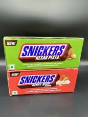 Exotic snickers Empty Boxs Berry Whip And Kesar Pistachio From India