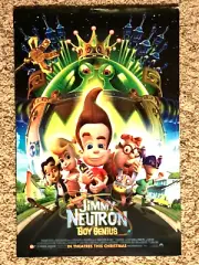 Original JIMMY NEUTRON BOY GENIUS Mini Promo Theatrical Movie Poster Rolled