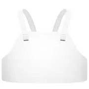 Fencing Chest Guard, Adjustable Elastic Band, Perfect for All Fencing Styles(Men'S Chest Protector) XL White