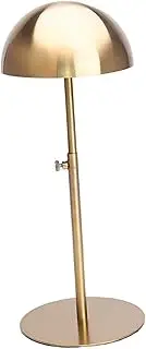 FytStycale Hat Stand, Wig Stand, Multi-Function Adjustable Stable Freestanding Hat Holder, Height Adjustable Hat Stand, Gold, as described