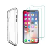 iCoverLover For iPhone 11 Pro Max Case + [2-Pack] Glass Screen Protectors Clear