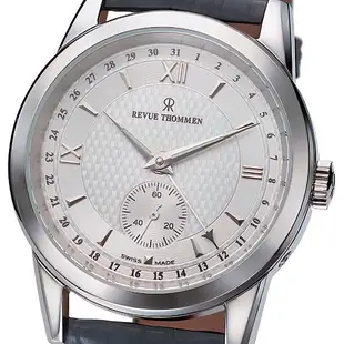 REVUE THOMMEN 梭曼錶 經典自動機械腕錶 獨立秒針盤x皮帶/38mm (12111.2532)