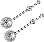 LEIAOLY Baker's Dusting Wand for Sugar, Flour and Spices, Stainless Steel Powdered Sugar Shaker Duster Sifter, Mini Sifter，Set of 2