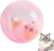 Cat Ball Toy | Cartoon Cat Toys Ball Fast Rolling,Cat Automatic Toy Ball, USB Rechargeable Interactive Cat Toys for Indoor Cats Kittens