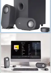 LOGITECH Z407 BLUETOOTH COMPUTER SPEAKERS SUBWOOFER WIRELESS CONTROL - BLACK
