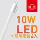 【旭光】T8 LED玻璃燈管20W 4呎（6入組）晝光色