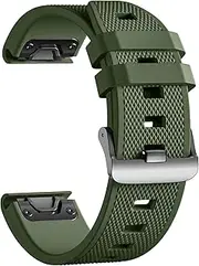 Compatible with Garmin Fenix 5/Fenix 6/Fenix 7/Fenix 8 Band, 22mm Soft Sport Silicone Watch Strap for Garmin Fenix E 47mm/Fenix 5 Plus/Fenix 6 7 Pro/Forerunner 935/945/955/965/Quatix 5 6 7