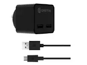 Griffin PowerBlock Dual Port with Micro USB cable