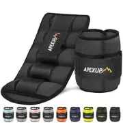 APEXUP 10lbs/Pair Adjustable Ankle Weights for Women and Men Modularized Leg