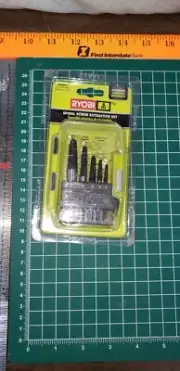RYOBI 5pc Spiral Screw Extractor Set