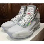 AIR JORDAN 34“WHITE IRIDESCENT”PE 白鐳射 籃球 情侶款 BQ3381-101 慢跑鞋