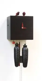 Modern cuckoo clock 8 day running time, Bamboo RH BB33-2 NEW