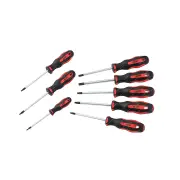 8 Pcs of Chicane Tamperproof Torx Screwdriver Set - Heavy Duty Plastic Case
