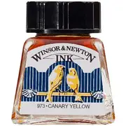 Winsor & Newton Drawing Ink 14mL Canary Yellow 973