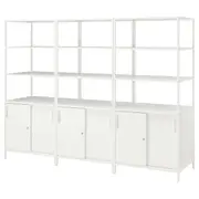TROTTEN cabinet combination, white, 240x180 cm