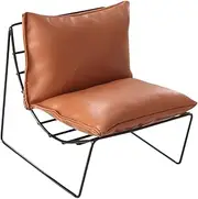 Iron Sofa Chair Miniature Single Sofa Miniature Rocking Chairs Mini Dollhouse Sofa 1: 12 Miniature Furniture Rocking Recliner Chair Miniature Chair Model Light Brown Skin