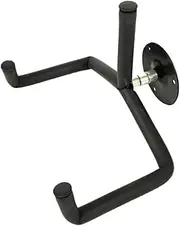 YARNOW 1Pc Guitar Hanger Wall Mount Bracket Hook for Acoustic Electric Guitars Bass Mandolin Ukulele Easy to Install Metal Display Stand Black