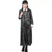 Girls Size L 10/12 WEDNESDAY ADDAMS Rubies NEVERMORE ACADEMY UNIFORM Costume NEW
