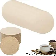 600Pcs Coffee Filters Papers Round Micro Coffee Maker Micro Paper Filters Replacement Paper Replacement Fits for Aerobie Aeropress Coffee and Espresso Makers 64mm