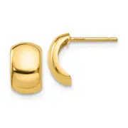 14k Yellow Gold Polished Fancy Post Earrings