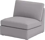 Polyester Flax Sofa Chair Cover Replacement Compatible for IKEA Kivik Armchair Slipcover, Or One Seat Sofa Cover (Polyester Flax Light Gray)