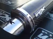 Pipewerx Suzuki SFV 650 Gladius 2009 09 Round Carbon Exhaust Can Silencer SL