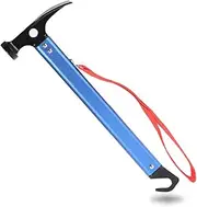 Tent Hammer, Portable Aluminium Alloy Handle Outdoor Camping Hammer Tent Peg Stake PullerBlue