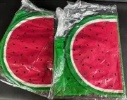 NOS VTG Lilian Vernon Watermelon Wedge Placemat Set x8 with 8 Napkins Farmhouse