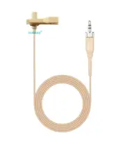 HIXMAN LM3-SR Omni-Directional Lavalier Mic FOR Sennheiser Wireless Mics Beige