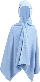 SUPVOX Cartoon Hooded Bathrobe Breathable Coral Fleece Towel for Soft Absorbent for Beach Pool Play Versatile Poncho