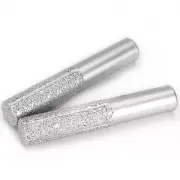 Brazed Straight Diamond Router Bit Profile Wheel for Stone 1/2" Shank Silver 1PC