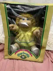 Original Cabbage Patch Kids Doll Light Brown Hair Coleco 1983 NIB Boxed