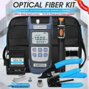 19pcs/set FTTH Fiber Tool Kit Fiber Cleaver Optic Power Meter Fiber Optic Kit