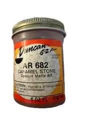 Duncan Ceramic Vintage Glaze Caramel Stone Opaque Matte AR682