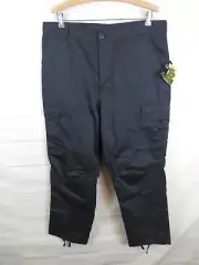 NWT Rothco Ultra Force BDU Military Pants cargo adjustable 35-39X26.5-29.5 Black