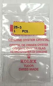 Rolex, Tudor Genuine/Original Acrylate/Plexi Crystal #: 25-3