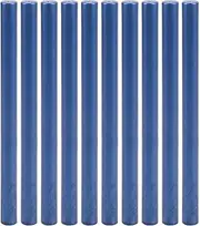 10Pcs Wax Rod Wax Seal Stick Multi‑Color Small Round Sealing Sticks for Invitations Cards Envelopes for DIY Invitations Cards Envelopes Wedding Invitations Snail Mails Wine Packag (Blue)