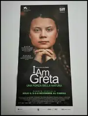 I AM GRETA A FORCE OF NATURE Original Movie Poster 12x27" Italian THUNBERG