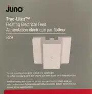 Juno Trac-Lites Floating Electrical Feed - R29 - White - NEW