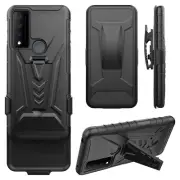 Tempered Glass / 3in1 Combo Holster Cover Phone Case For TCL 30 V 5G T781SPP